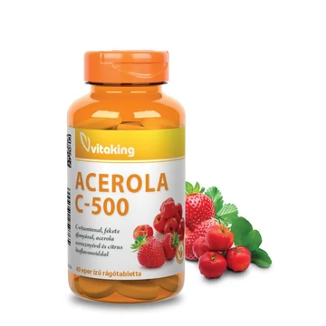 Acerola C-500 40 rágótabletta (eper)