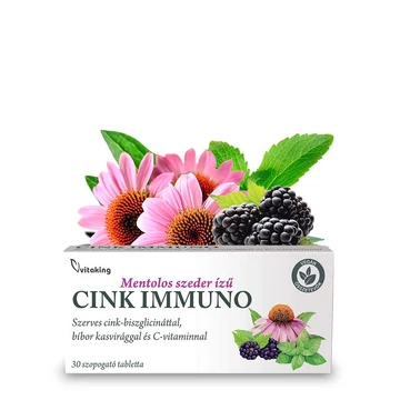 Vitaking Cink Immuno Szopogató Tabletta (30 tabletta)