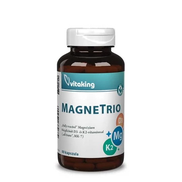 MagneTrio D3+K2+ Magnézium Biszglicinát (80 kapszula)
