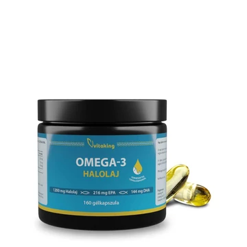 Triglicerid Halolaj Kapszula 1200mg – Omega 3 (160 gélkapszula)