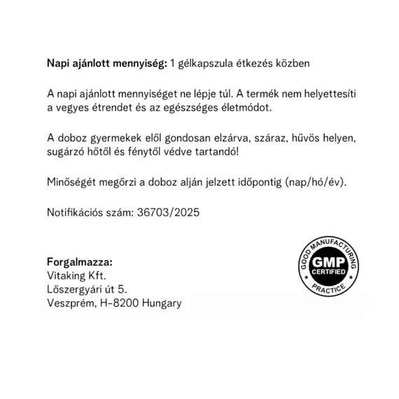 Vitaking Cardiolic Formula (120 gélkapszula)