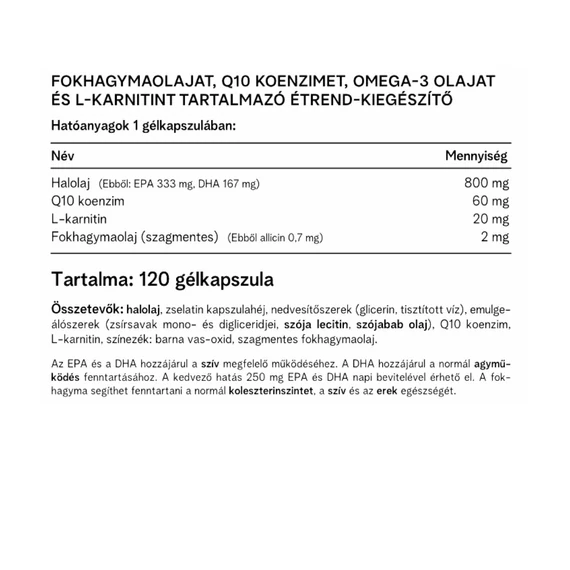 Vitaking Cardiolic Formula (120 gélkapszula)