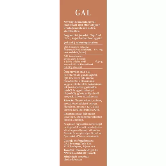 GAL Q10 + MCT 250 ml