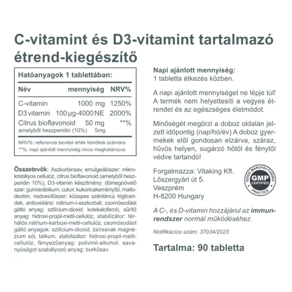 C-1000+D-4000 Komplex 90 tabletta