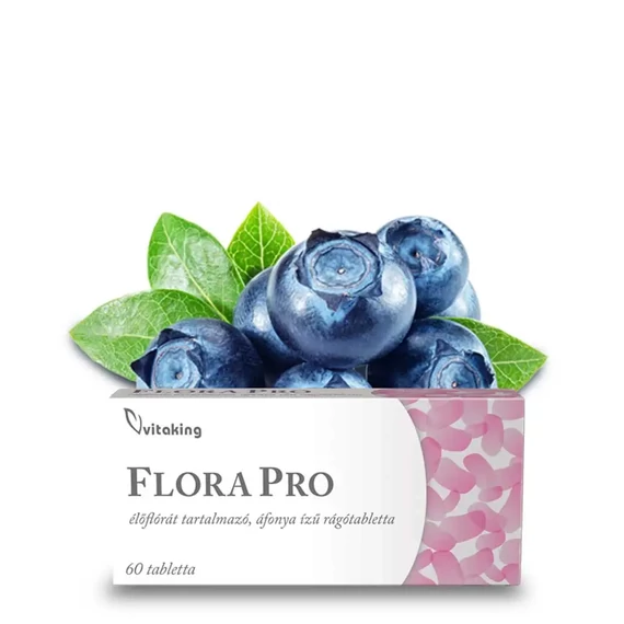 FloraPro Élőflórát Tartalmazó Rágótabletta (60 tabletta)