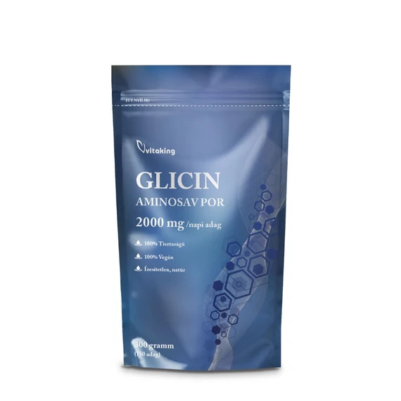 Vitaking 100% Glicin 300g (Vegán, Natur)
