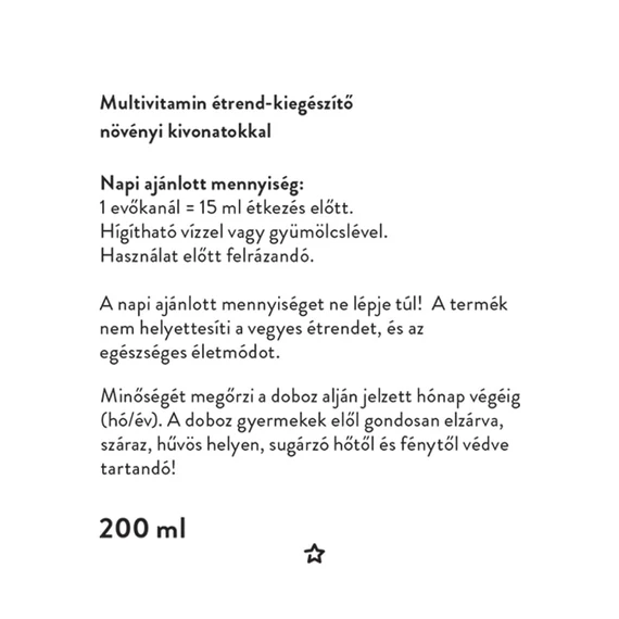 Vitemix Multivitamin Szirup 200 ml