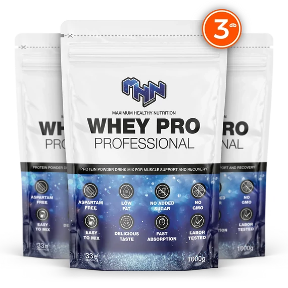 MHN Supplements Whey Pro Professional 3-as csomag
