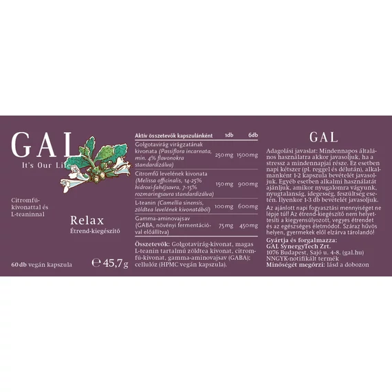 GAL Relax 60 kapszula
