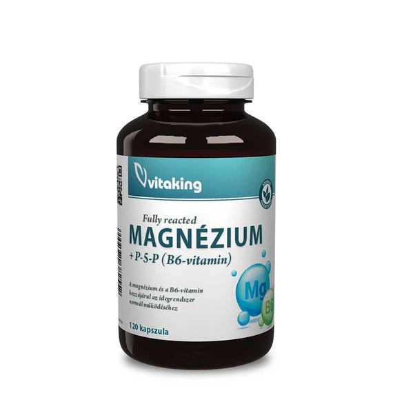Magnézium Biszglicinát + B6 (P5P) Vitamin (120 kapszula)